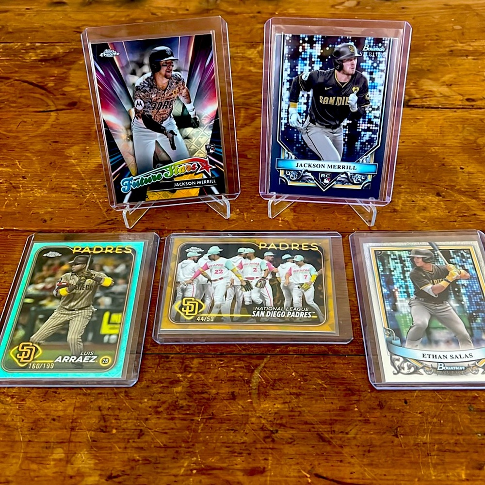 🔥 San Diego Padres (5) card lot 🔥